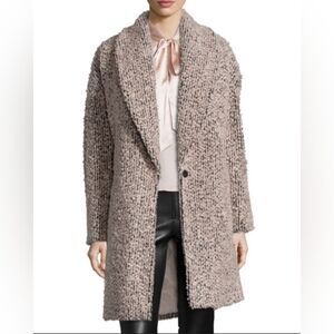 Alice + Olivia Ralter Oversized Singe-Button Coat - Dust Pink